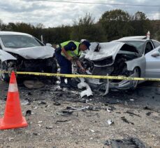 Karabük'te iki otomobilin çarpıştığı kazada 4 kişi yaralandı
