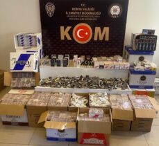 Konya'da kaçakçılık operasyonunda 10 kişi yakalandı