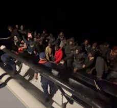 Marmaris açıklarında 47 düzensiz göçmen kurtarıldı