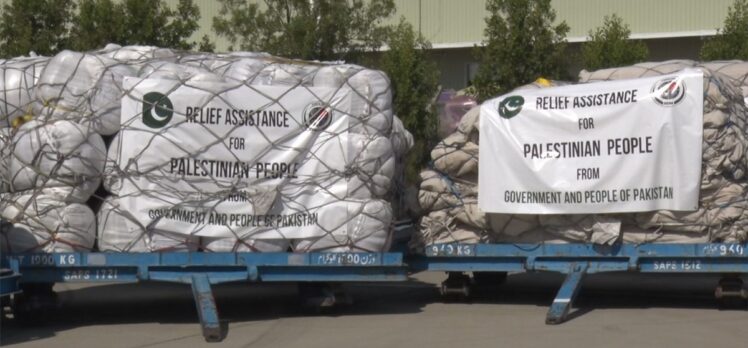 Pakistan, Gazze'ye ulaştırılmak üzere 100 ton insani yardım gönderdi
