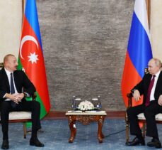 Putin ve Aliyev, Kırgızistan'ın başkenti Bişkek'te görüştü