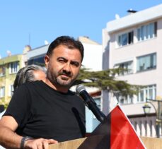 Tekirdağ'da Filistin'e destek gösterisi yapıldı