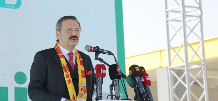 TOBB Başkanı Hisarcıklıoğlu, Kayseri'de canlı hayvan borsası ve pazar yeri açılışında konuştu: