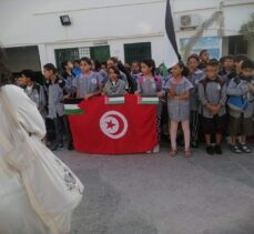 Tunus eğitim kurumlarından Filistin’e destek