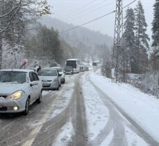 Bolu, Karabük, Sakarya ve Zonguldak'ta kar yağışı