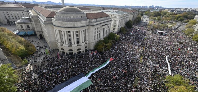ABD’nin başkenti Washington'da “Filistin’e destek” gösterisi