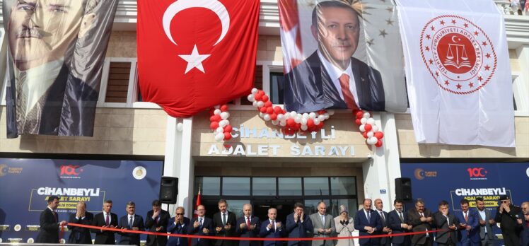 Adalet Bakanı Tunç, Konya'da Cihanbeyli Adalet Sarayı'nın açılışında konuştu: