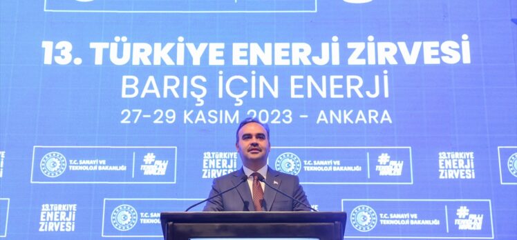 Bakan Kacır, 13. Türkiye Enerji Zirvesi'nde konuştu: