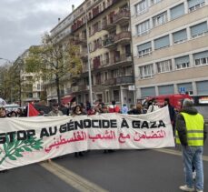 Cenevre'de Filistin ile dayanışma gösterisi düzenlendi