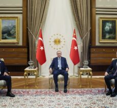 Cumhurbaşkanı Erdoğan, Libya Devlet Yüksek Konseyi Başkanı Tekale'yi kabul etti