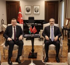 Dışişleri Bakanı Fidan, Belaruslu mevkidaşı Aleynik ile görüştü