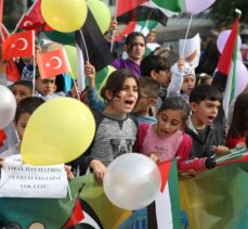 Diyarbakır'da çocuklar Gazze'deki akranları için yürüdü