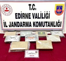 Edirne'de bir tırda 10 kilogram kokain ele geçirildi