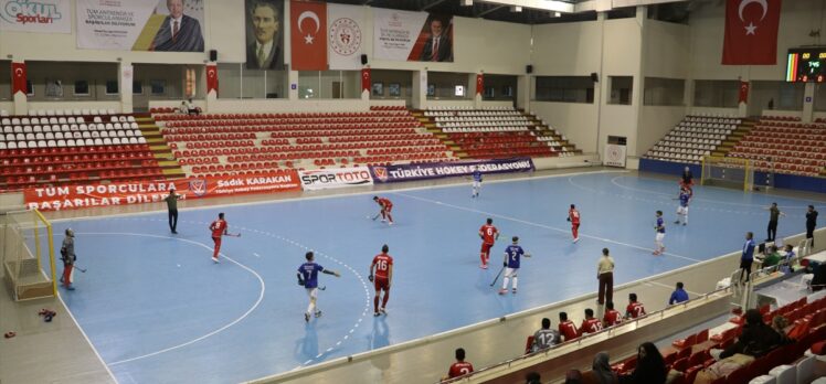 Erkekler Salon Hokeyi Süper Ligi 1. etabı Amasya'da sona erdi