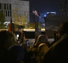 Ankara Filistin Dayanışma Platformu, ABD Dışişleri Bakanı Blinken'ın Türkiye ziyaretini protesto etti