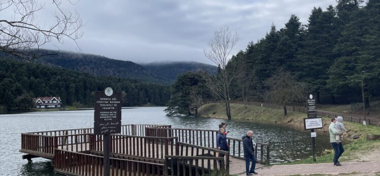 Gölcük Tabiat Parkı kuvvetli rüzgarın devirdiği ağaçların kaldırılmasının ardından yeniden ziyarete açıldı