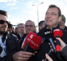 İBB Başkanı İmamoğlu 45. İstanbul Maratonu'nda basın mensuplarına konuştu: