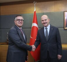 İçişleri Komisyonu Başkanı Soylu, Romanya'nın Ankara Büyükelçisi Tinca ile görüştü: