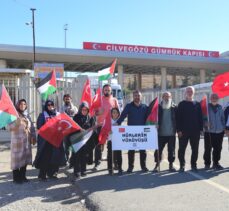 İstanbul'dan Gazze'ye yürüyüş başlatan grup Hatay'a ulaştı