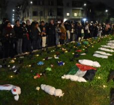İtalya'da İsrail'in saldırılarında hayatını kaybeden Filistinli çocuklar anıldı