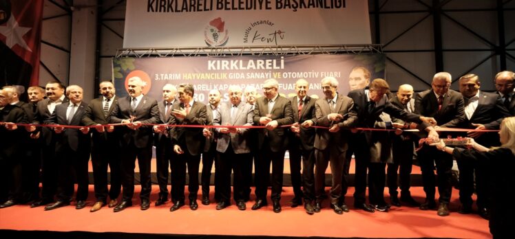 Kırklareli'nde Tarım Hayvancılık Gıda Sanayi ve Otomotiv Fuarı açıldı