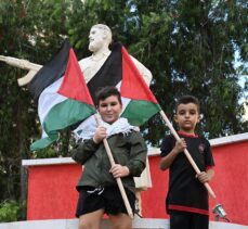 Lübnan'da İsrail'in bombaladığı Gazze'deki çocuklarla dayanışma gösterisi düzenlendi