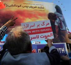Tahran'da binlerce kişi İsrail'in Gazze'deki saldırılarını protesto etti