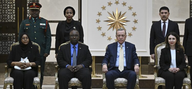 Tanzanya Büyükelçisi Bakari, Cumhurbaşkanı Erdoğan'a güven mektubu sundu