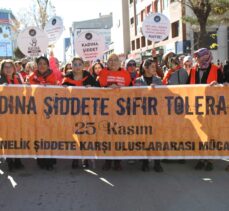 Van'da “Kadına Yönelik Şiddete Hayır” yürüyüşü