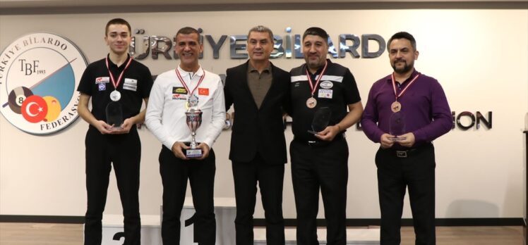3 Bant Bilardo Erkekler Türkiye Şampiyonası'nın final etabı, Ankara'da tamamlandı