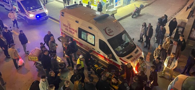 Aydın'da motosikletlinin çarptığı yaya kurye ağır yaralandı