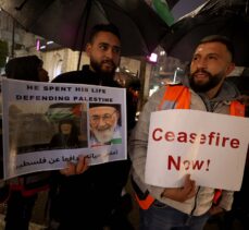 Batı Şeria'da “Gazze'de ateşkes talebiyle” gösteri düzenlendi