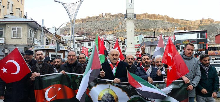 Artvin, Bayburt ve Giresun'da İsrail'in Gazze'ye yönelik saldırıları protesto edildi
