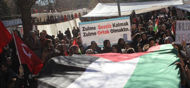 Bursa, Kütahya ve Yalova'da Gazze'ye destek yürüyüşleri ve “Dünya Şehit Çocuklar Günü” etkinlikleri yapıldı