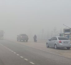 Bursa'da bazı yollarda yoğun sis etkili oldu