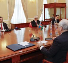 Cumhurbaşkanı Yardımcısı Yılmaz, Azerbaycan Başbakanı Asadov ve Milli Meclis Başkanı Gafarova'yla görüştü