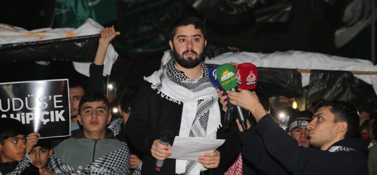Diyarbakır'da İsrail'in Gazze'ye saldırıları protesto edildi