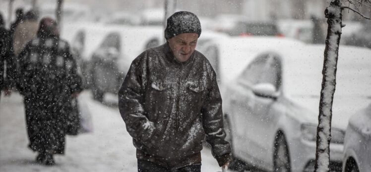 Erzurum ve Ardahan'da kar yağışı etkili oluyor