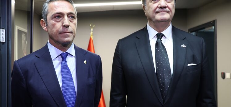 Fenerbahçe Başkanı Ali Koç, Beşiktaş Başkanı Hasan Arat'ı ziyaret etti