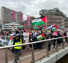 Hollanda'da, Filistin'e destek gösterisi düzenlendi