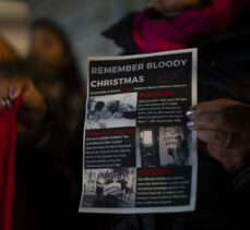 İngiltere'de Kıbrıs Türkleri, “Kanlı Noel” katliamının 60'ıncı yılında kurbanları andı