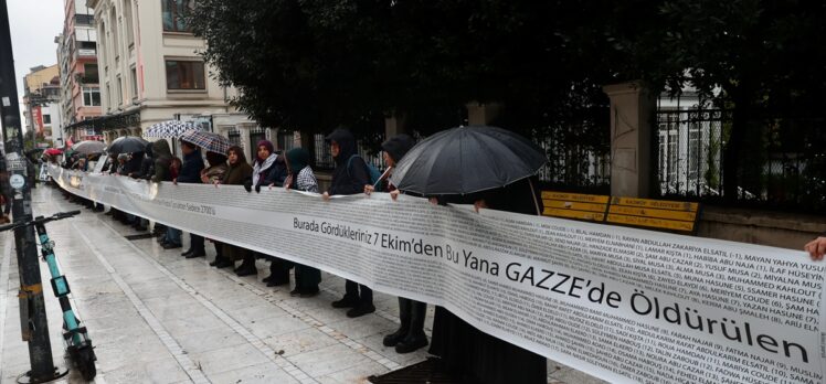 Kadıköy'de Filistin'e destek gösterisi düzenlendi