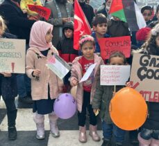 Sakarya ve Karabük'te İsrail'in Gazze'ye yönelik saldırıları protesto edildi