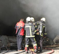 GÜNCELLEME – Kayseri'de mobilya fabrikasında çıkan yangın söndürüldü