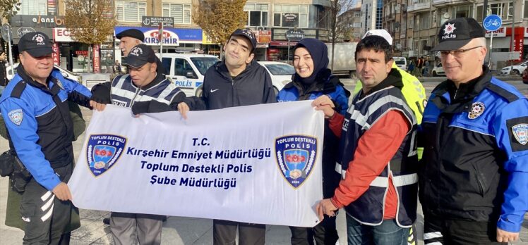Kırşehir'de üniforma giyen engelliler temsili polis oldu