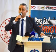 Para Badminton Türkiye Şampiyonası Aksaray'da başladı