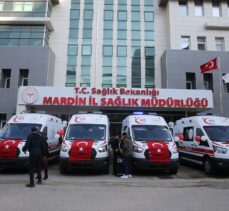 Sağlık Bakanlığınca Mardin'e gönderilen 4 ambulans hizmete alındı