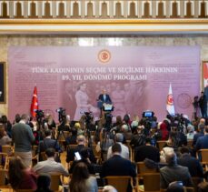 TBMM Başkanı Kurtulmuş, Türk Kadınının Seçme ve Seçilme Hakkının 89. Yıl Dönümü Programı'nda konuştu: