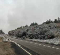 Trakya'nın yüksek kesimlerinde kar başladı