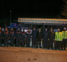 Uşak Valisi Ergün, yılın son akşamı görev başındaki personeli ziyaret etti: